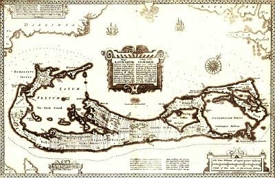 1676 map of Berrmuda by John Speed