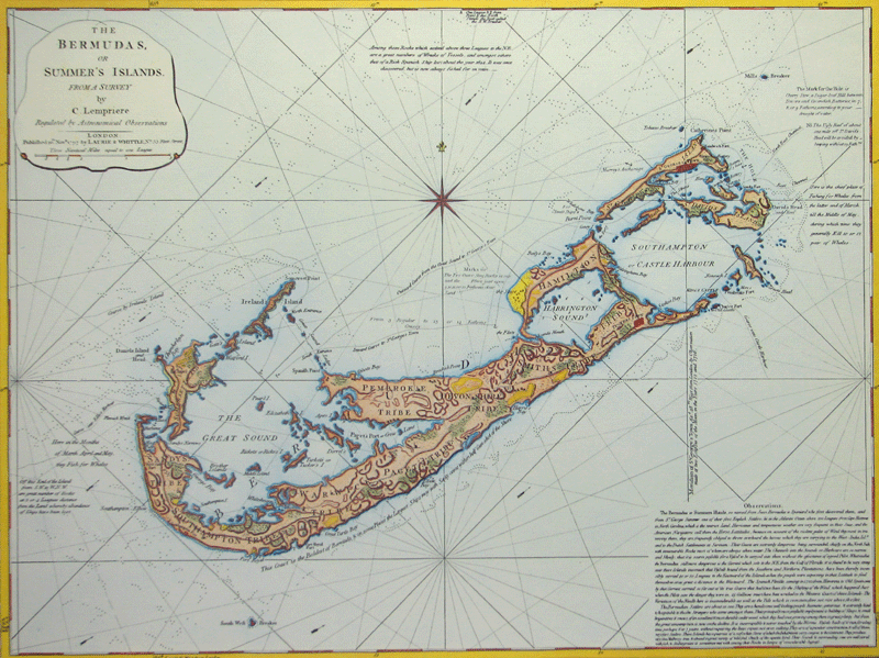 Bermuda map 1797