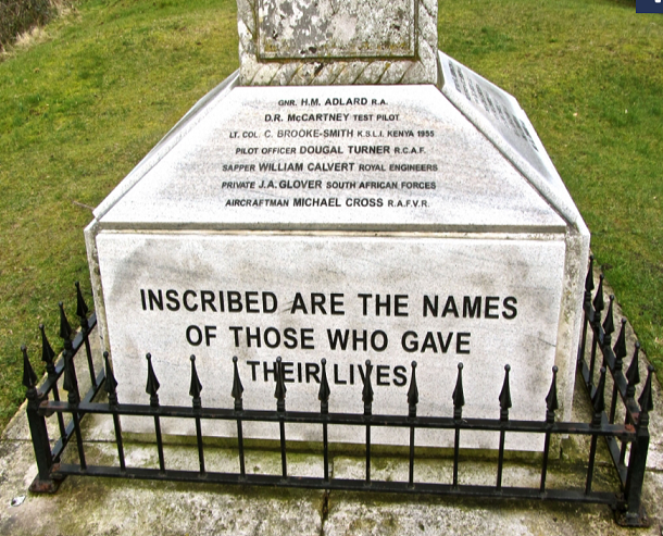 Church Stretton War Memorial Lt Colonel Cuthbert Brooke-Smith