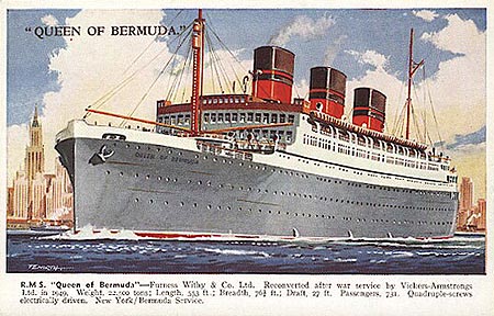 "Queen of Bermuda "Cruise ship