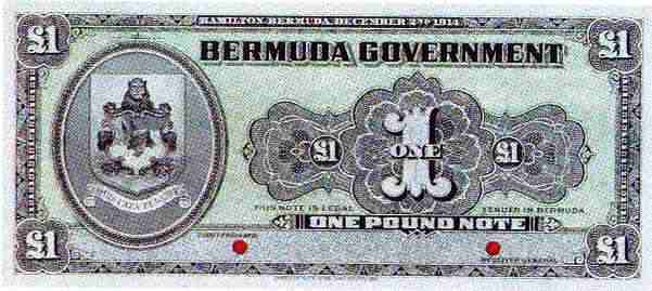 Bermuda Government  £ sterling note